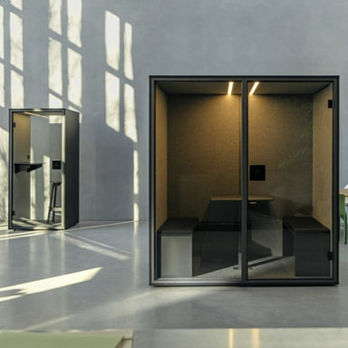 Berlin Acoustics Meetingbox Meet schwarz, Telefonbox Focus schwarz