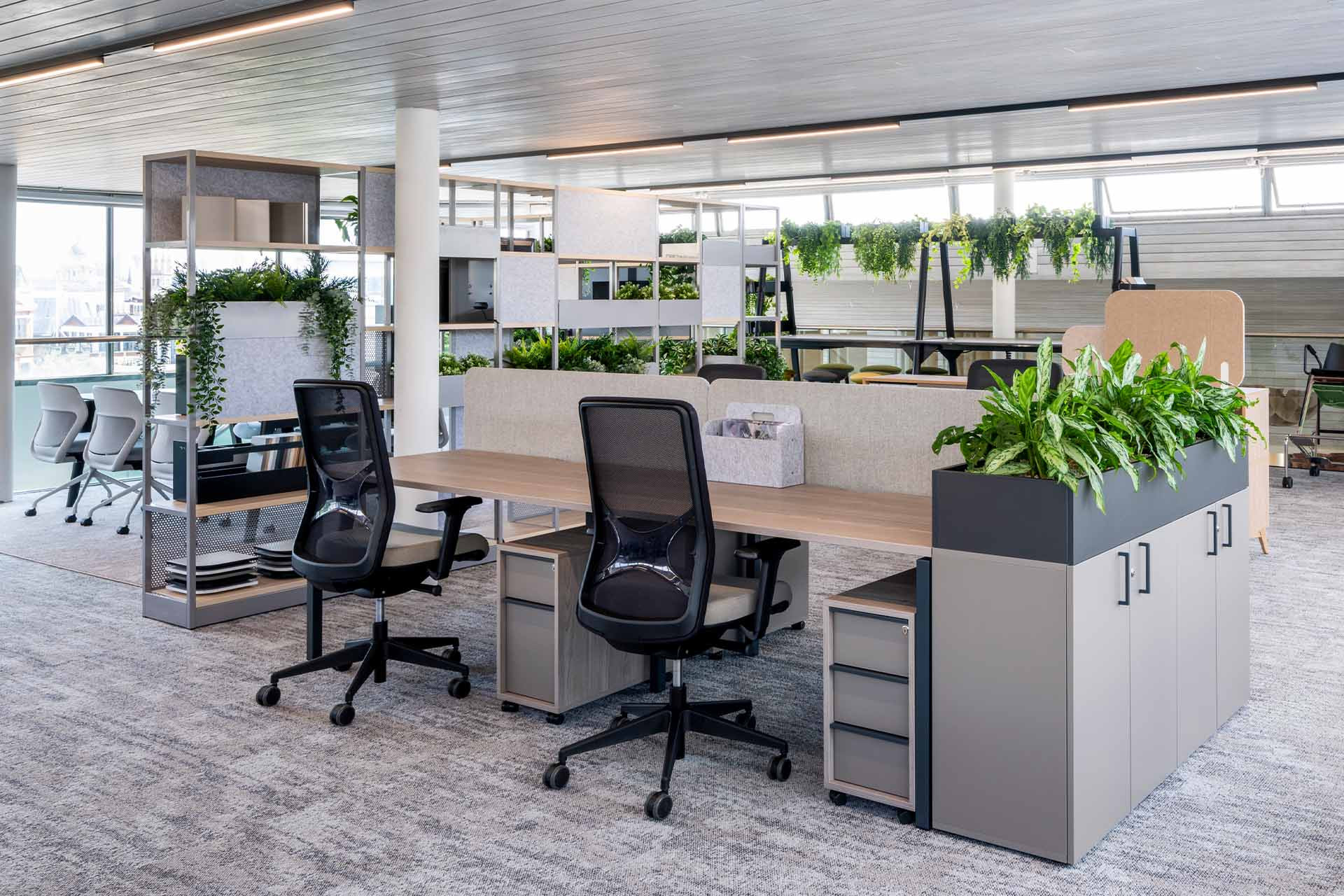 Büromöbel mieten und Desk Sharing direkt integrieren - mit Podia und desk.ly