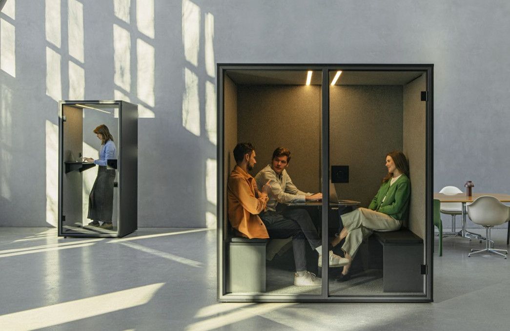 Meetingboxen Meet und Akustikkabinen Focus von Berlin Acoustics