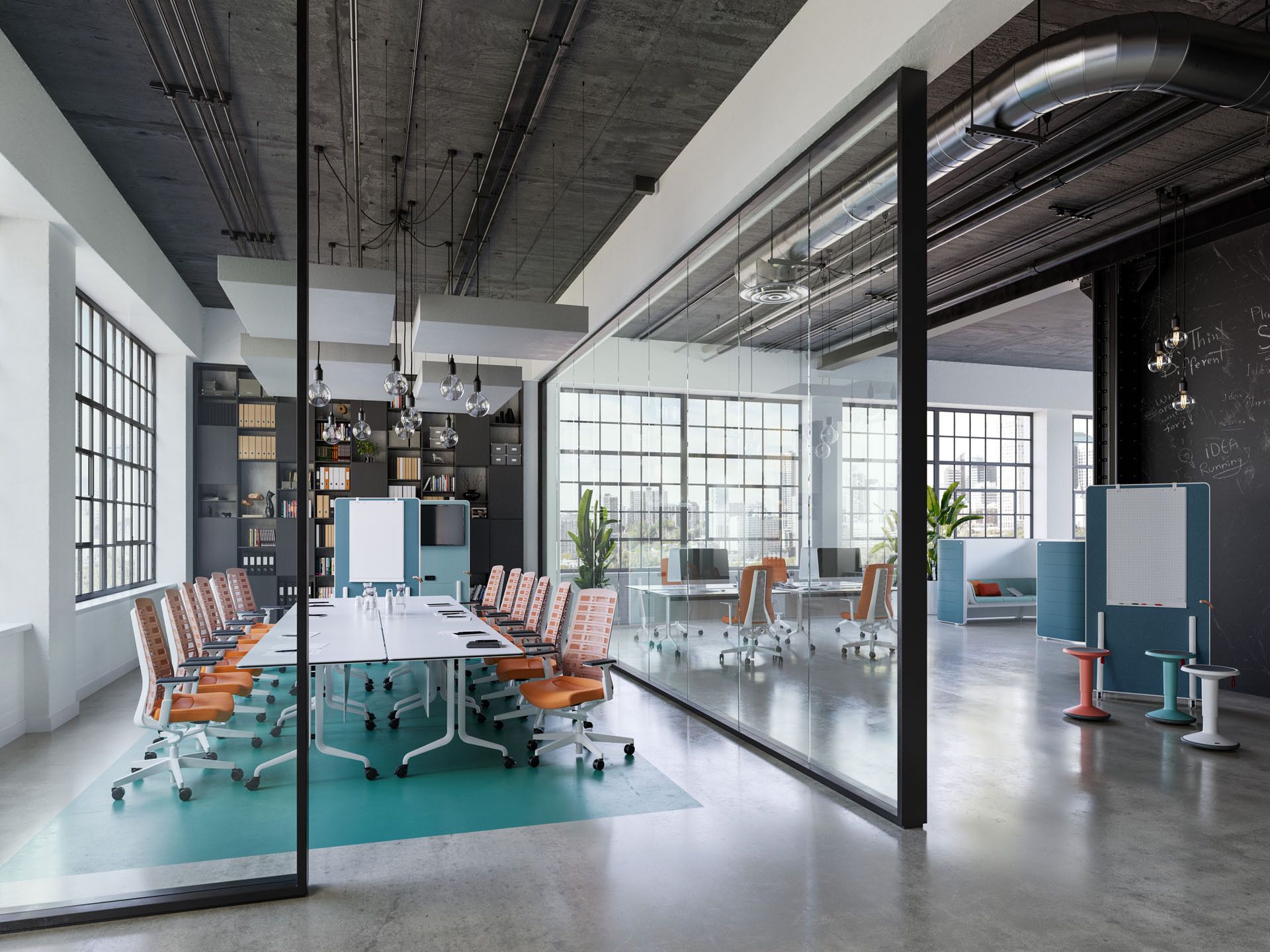 Meetingräume mit AV-Medientechnik für Konferenzen und hybride Meetings