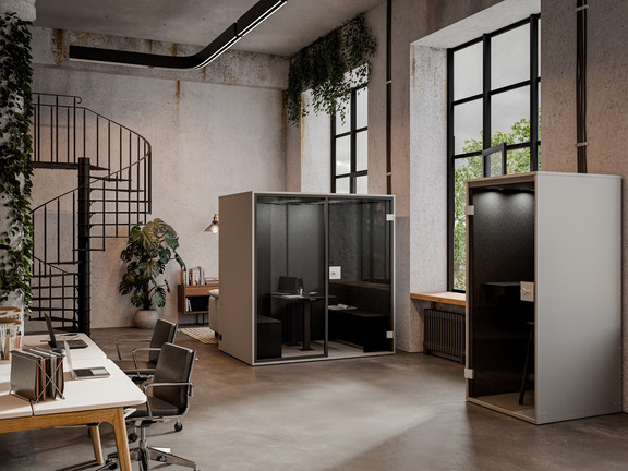 Acoustic boxes are great for short meetings or confidential phone calls